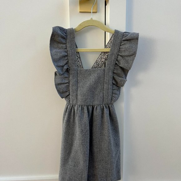 ZARA BABY GRAY JUMPER DRESS - Picture 1 of 2
